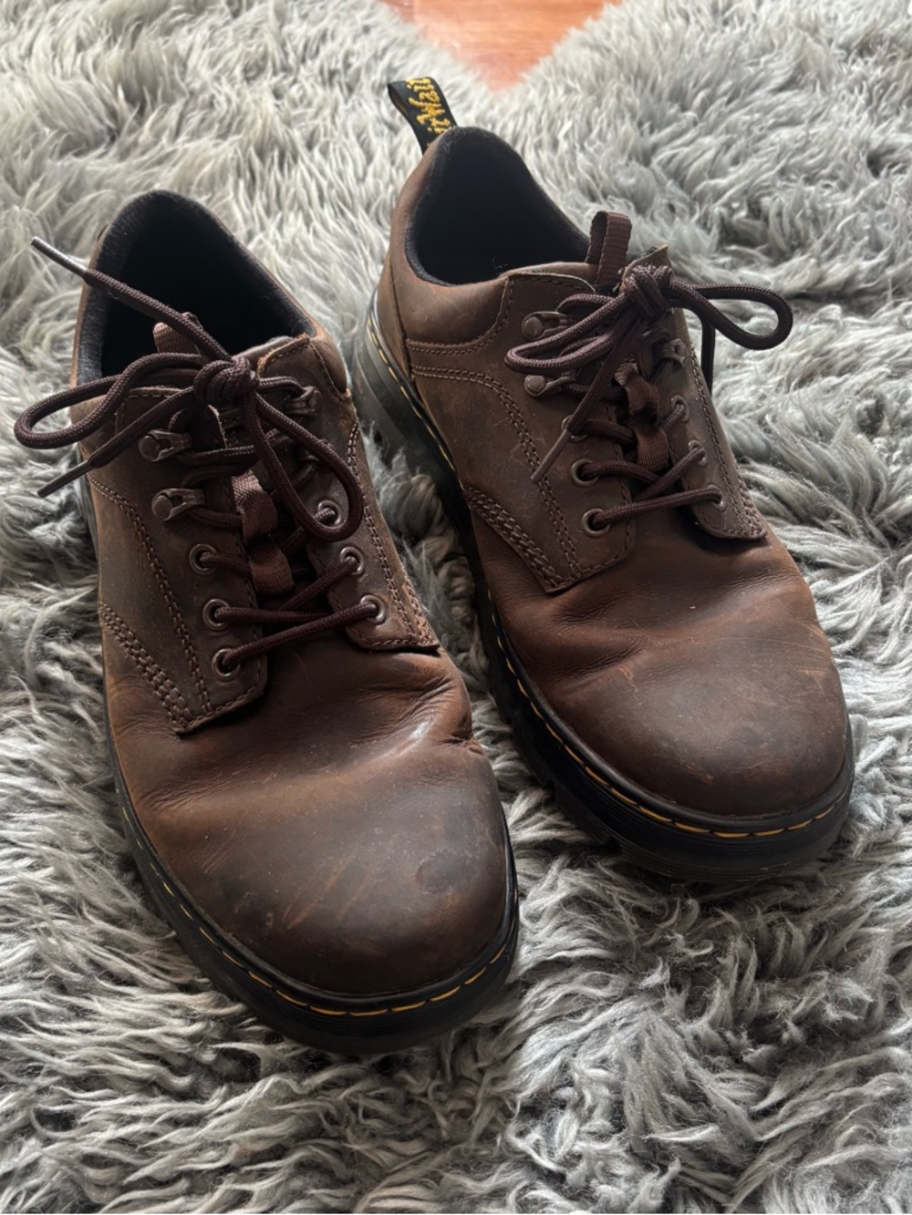 [Dr. Martens] Brown Leather Lace-Up Shoes